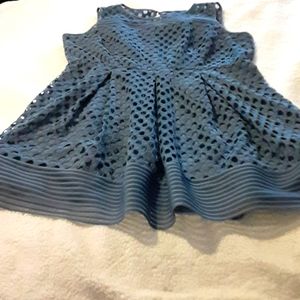 Sleeveless blue dress